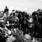 Jornalistas em atividade