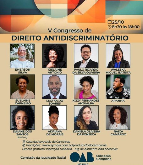 V Congresso Palestrantes